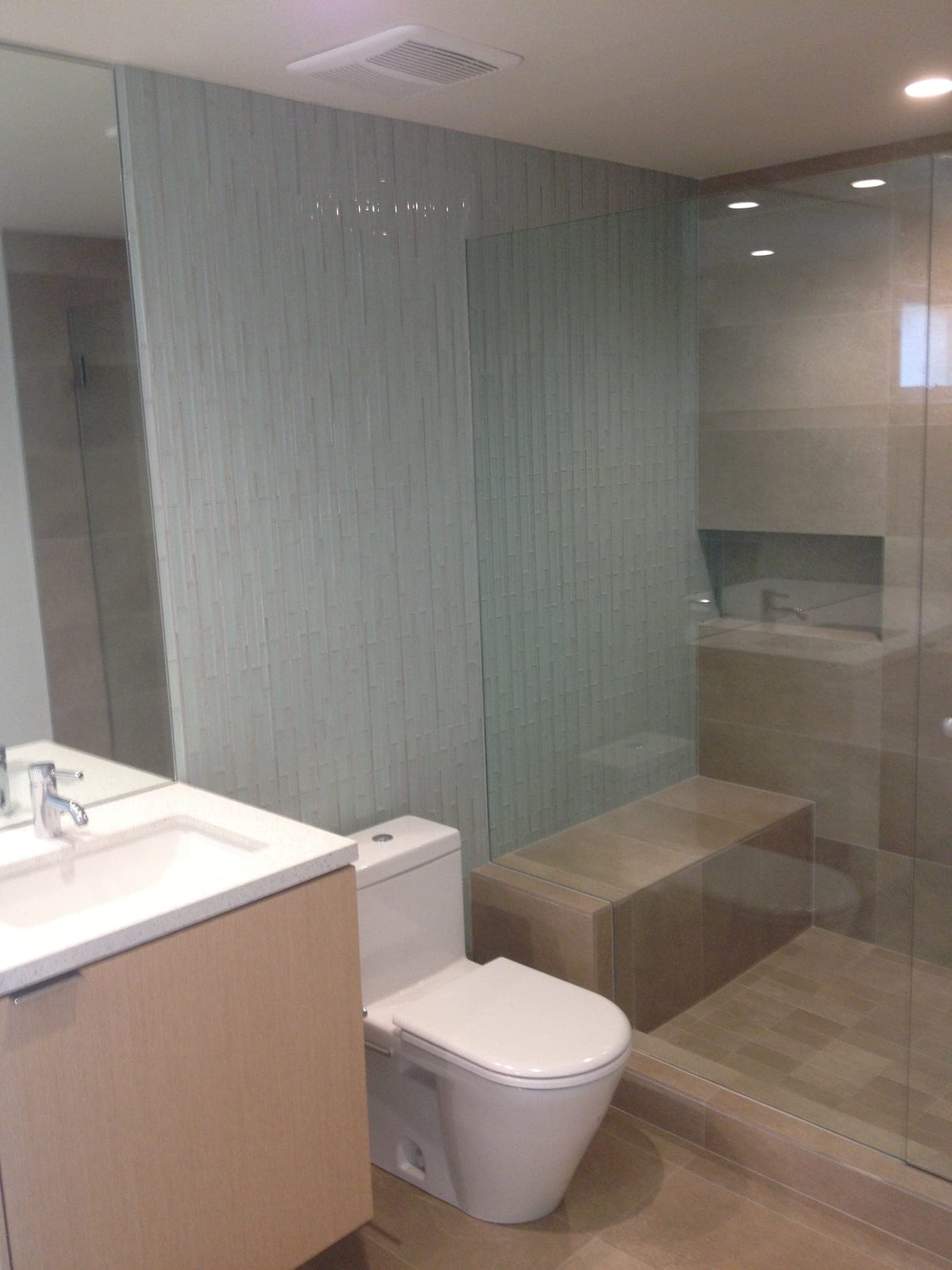 Beverly Hills Spa Bathroom — completed bathroom by Accelerate Construction in Beverly Hills, CA