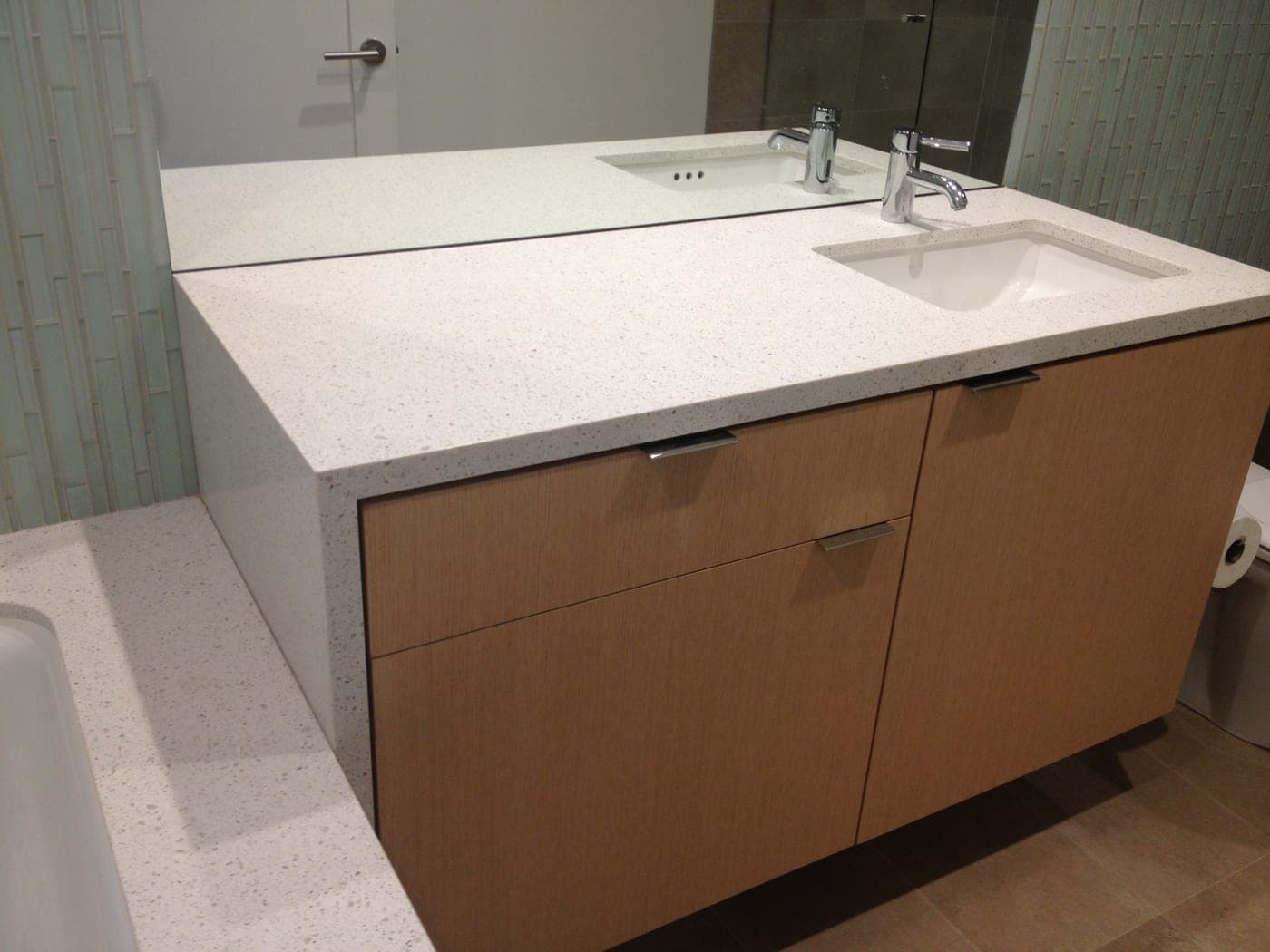 Beverly Hills Spa Bathroom — completed bathroom by Accelerate Construction in Beverly Hills, CA