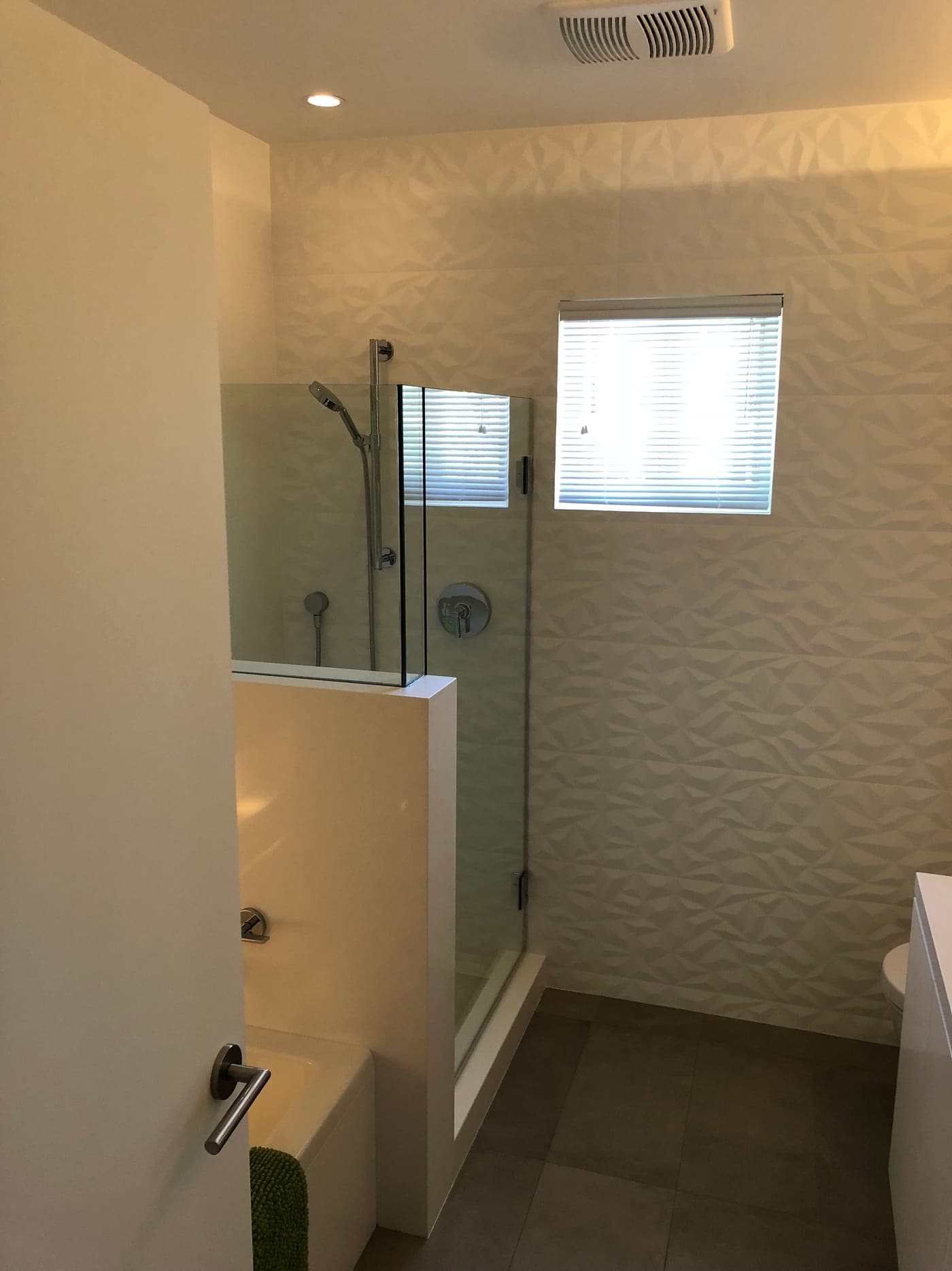 Beverly Hills 3D-Tile Bathroom — completed bathroom by Accelerate Construction in Beverly Hills, CA