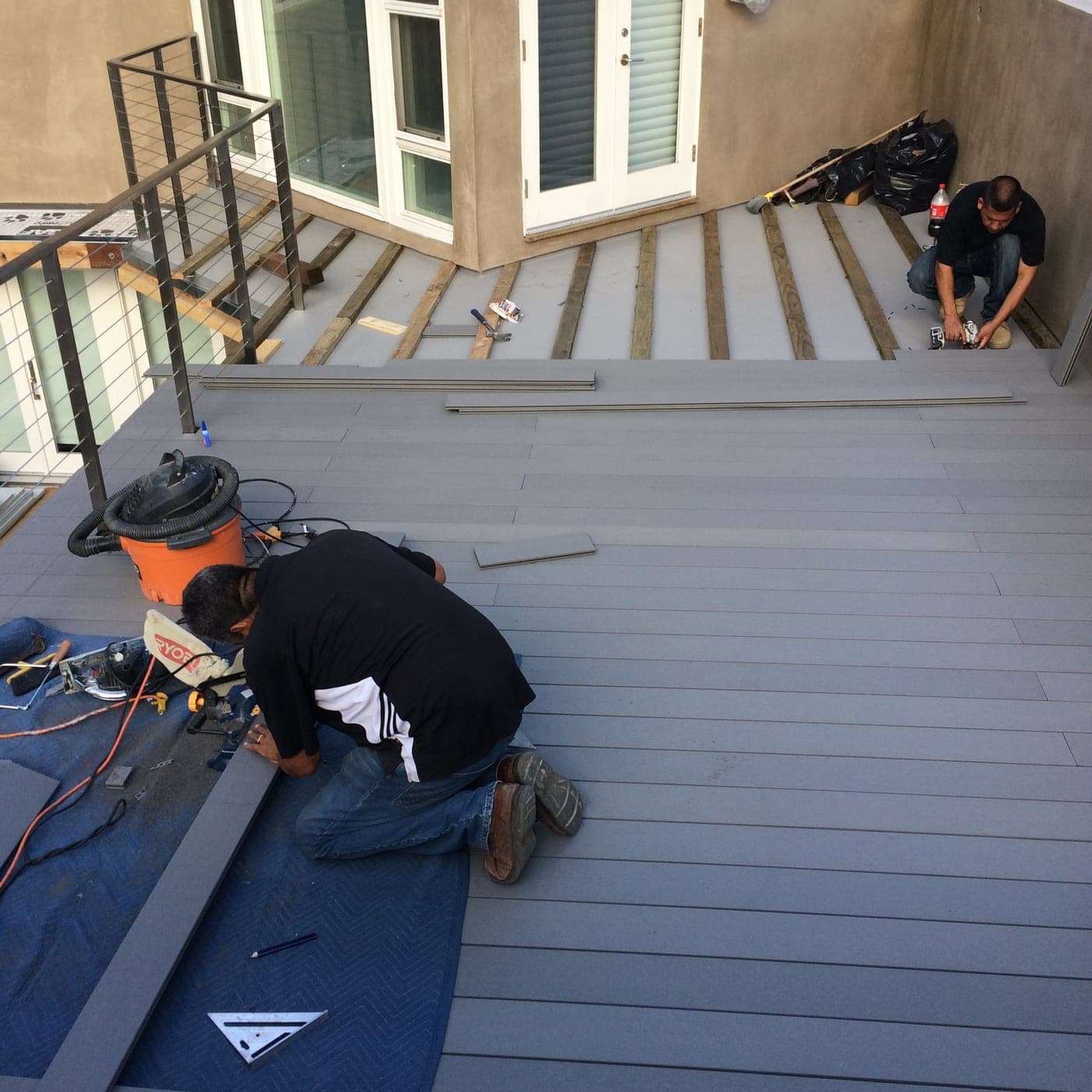 Playa del Rey Stucco, Deck & Railing — During photo 6