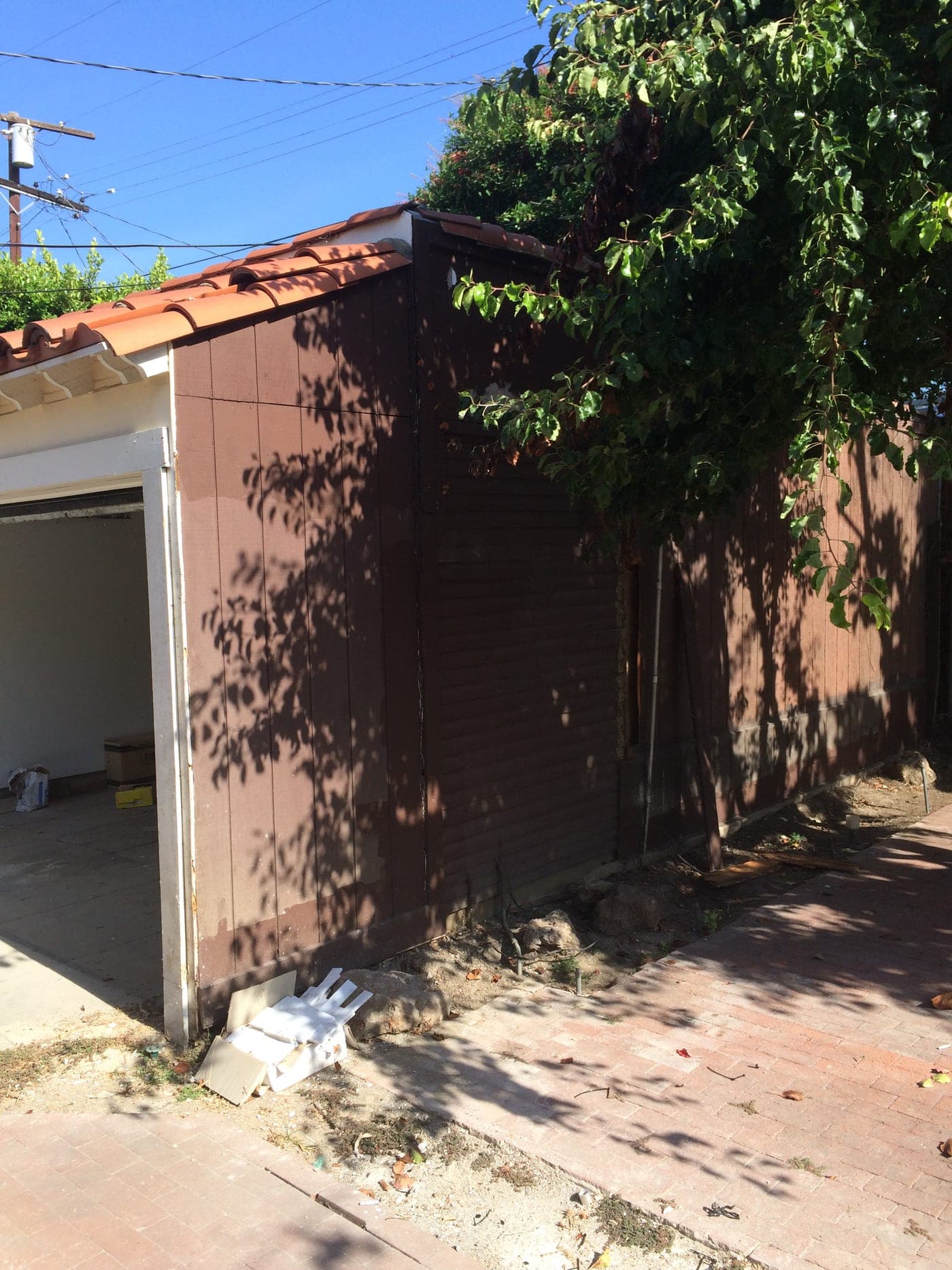 West Hollywood Garage Conversion — Before photo 2
